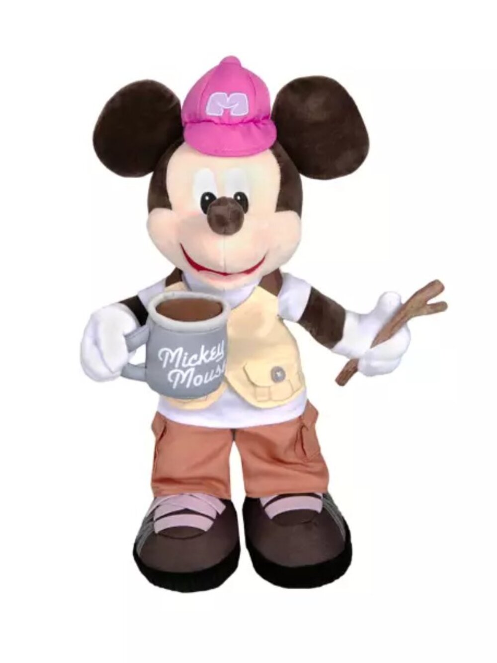 Mickey and Minnie Camping Plush – Small 15” Pair  Sold as a Set